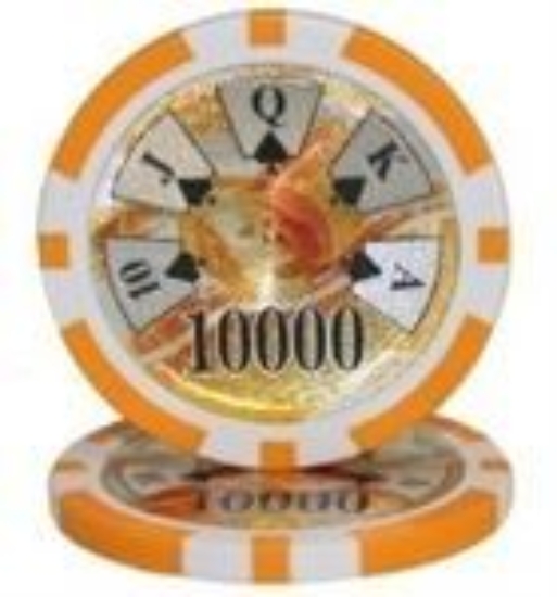 Image sur Jetons de poker Benjamin Franklin 14gr /10 000$ (rouleau de 25 pièces)
