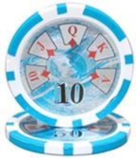 Picture of 12942 BENJAMIN FRANKLIN POKER CHIPS 14gr /10$ (roll of 25pcs)