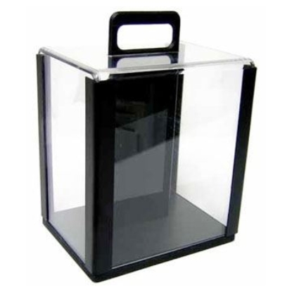 Clear acrylic poker chip carrying case without trays