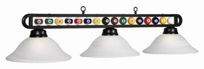Picture of 61043-BILLIARD LT-BILLIARD BALLS-MB BAR/WHITE SHADES
