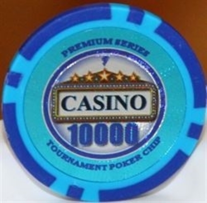 Casino poker chip, 10000 dollars, 14 g