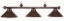 Picture of 61009- Billiard lamp full metal shade ''Wine''