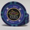 Las Vegas $10000 poker chip blue