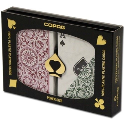 Copag poker duopack gift box burgundy and green