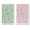 Copag poker playing cards back design burgundy and green