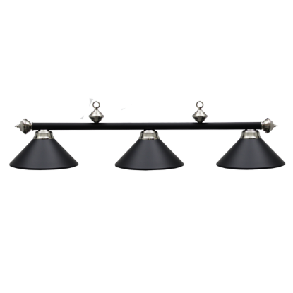 Picture of 61006- Billiard lamp full metal shade '' Matte Black & SS"
