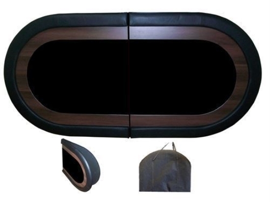 Used oval poker table top for 8 players