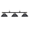 Image sur Lampe de billard en métal - Noir Mat et inox - USAGE TRES BONNE CONDITION