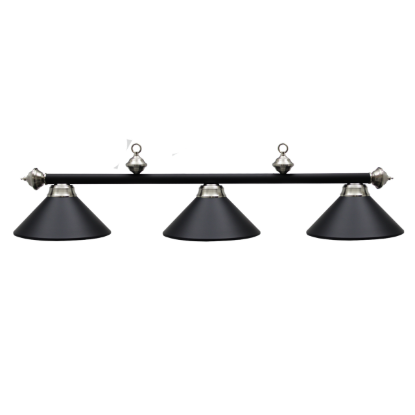 Picture of L2-61006 L261006- Billiard lamp full metal shade '' Matte Black & SS"