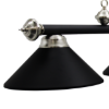 Image sur Lampe de billard en métal - Noir Mat et inox - USAGE TRES BONNE CONDITION