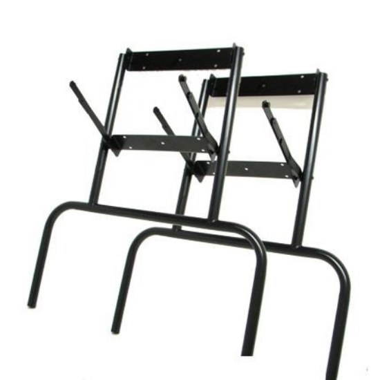 Black metal folding legs set