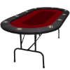 ProLegacy poker table with red felt top