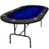 ProLegacy poker table with blue felt top