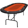 ProLegacy poker table with orange felt top