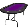ProLegacy poker table with purple felt top