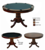 48-inch wooden game table with finish color options