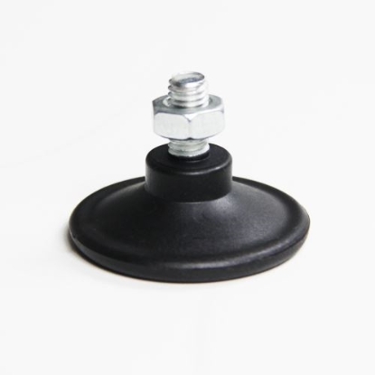 Leveling leg for cart
