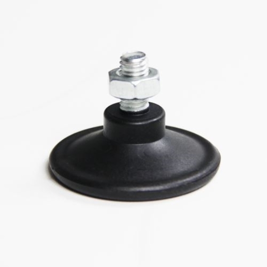 Leveling leg for cart