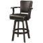 Picture of BSTL2 BLK | SWIVEL BARSTOOL WITH ARMS-BLACK