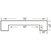 Picture of DBAR72 BLK | 72" BAR - BLACK