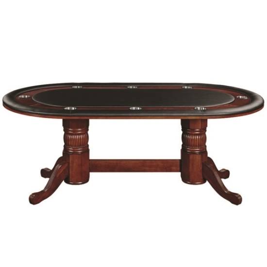 Picture of GTBL84 ET | 84" TEXAS HOLD'EM GAME TABLE - ENGLISH TUDOR