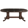 Picture of GTBL84 WT CAP | 84" TEXAS HOLD'EM GAME TABLE WITH DINING TOP- CAPPUCCINO