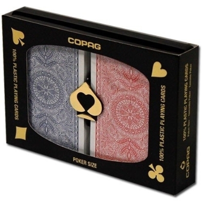 Copag Legacy poker duopack gift box blue and red