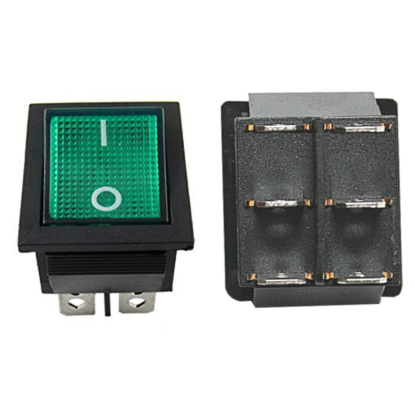Picture of 71853 - On/Off GREEN switch 120V / 6 Pins