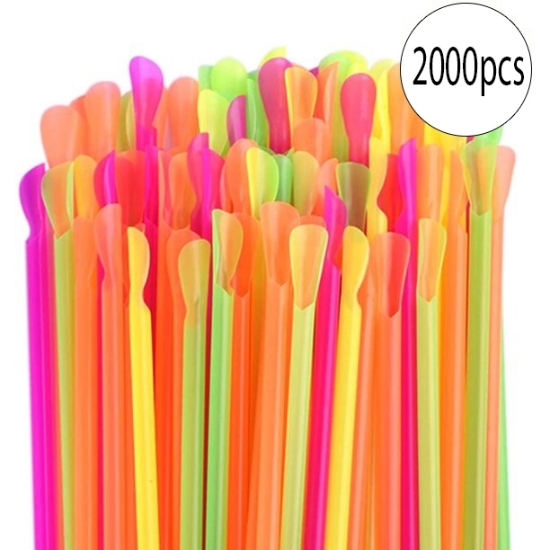 Picture of 72013/2000 72013-2000 - Spoon straw multi-color pack 2000pcs