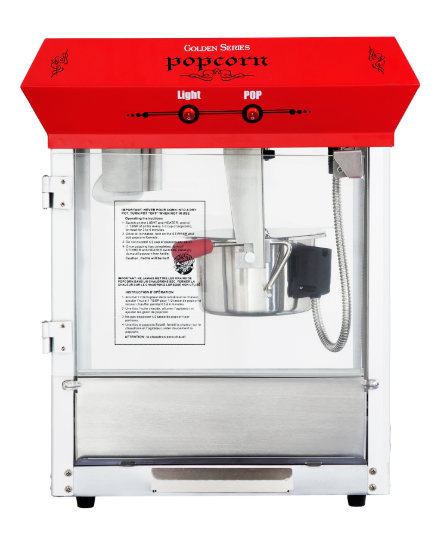 4oz tabletop popcorn machine front view