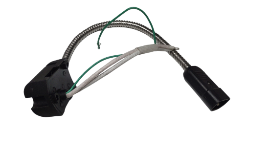 Power supply cables with connectors for cauldron