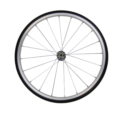 Picture of 71827 Silver Aluminum Wheel for Cotton Candy and Snow Cone Cart