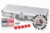 Benjamin Franklin poker chips set 500 pieces with aluminum case cards dice and dealer button